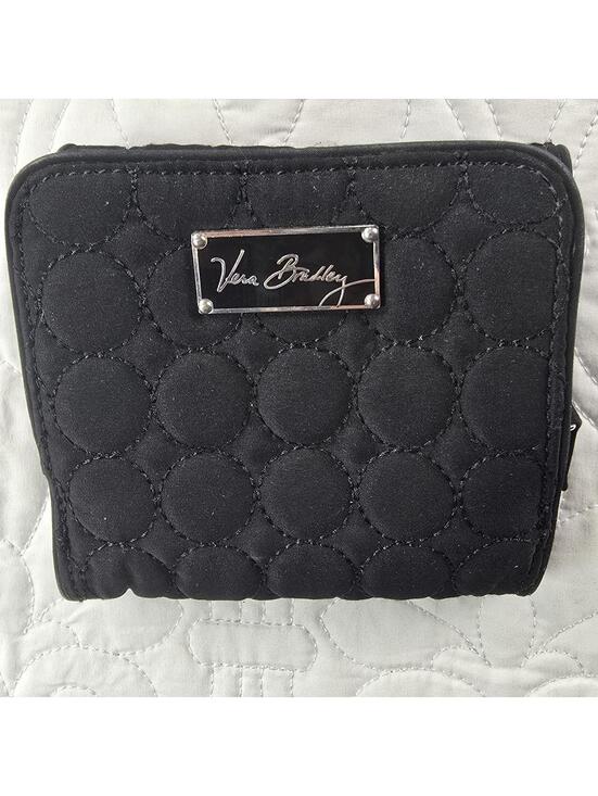 Vera Bradley Other - Vera Bradley Black Quilted Wallet with Floral Interior